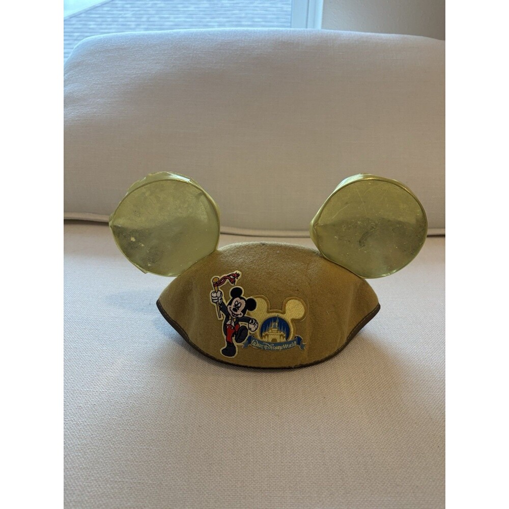 Vintage Official Walt Disney World Mickey ears hat 1990s Gold RN68197